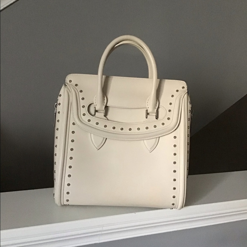 Rare Authentic Alexander McQueen Large Leather Bag